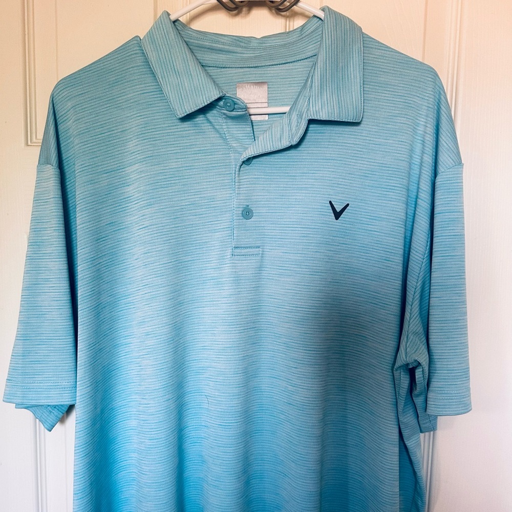 Callaway opti dry Light Blue Polo Shirt
